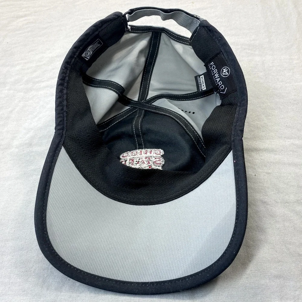 Chico State Wildcats Hat Cap Strap Gray Adjustable Womens One Size Lightweight *
